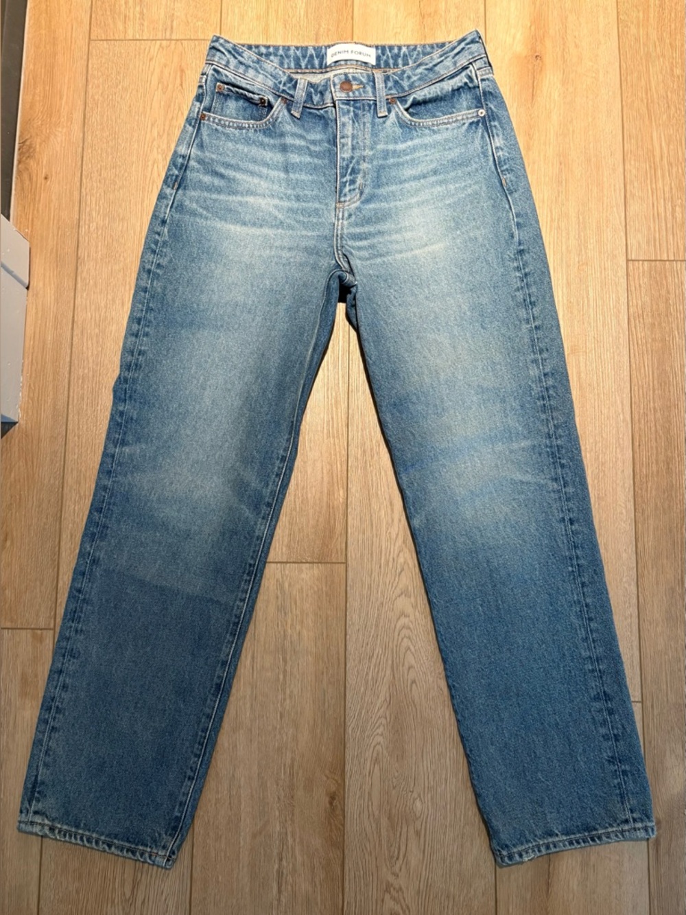 Denim Forum Sadie Relaxed Straight Leg Jean